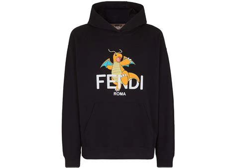 Fendi x FRGMT x Pokemon Sweatshirt Black Men's 